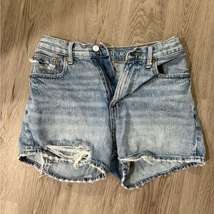American Eagle Outfitters Blue Jean Shorts Distressed Casual